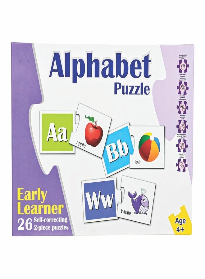 Dolly Plastic Alphabet Puzzles, 26 Letters, Educational Early Learning Set with 52 Pieces, Ages 4+ - Image 4